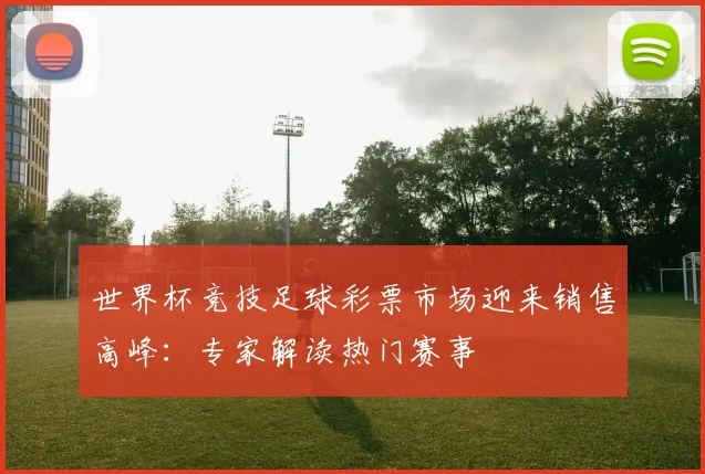 世界杯竞技足球彩票市场迎来销售高峰：专家解读热门赛事